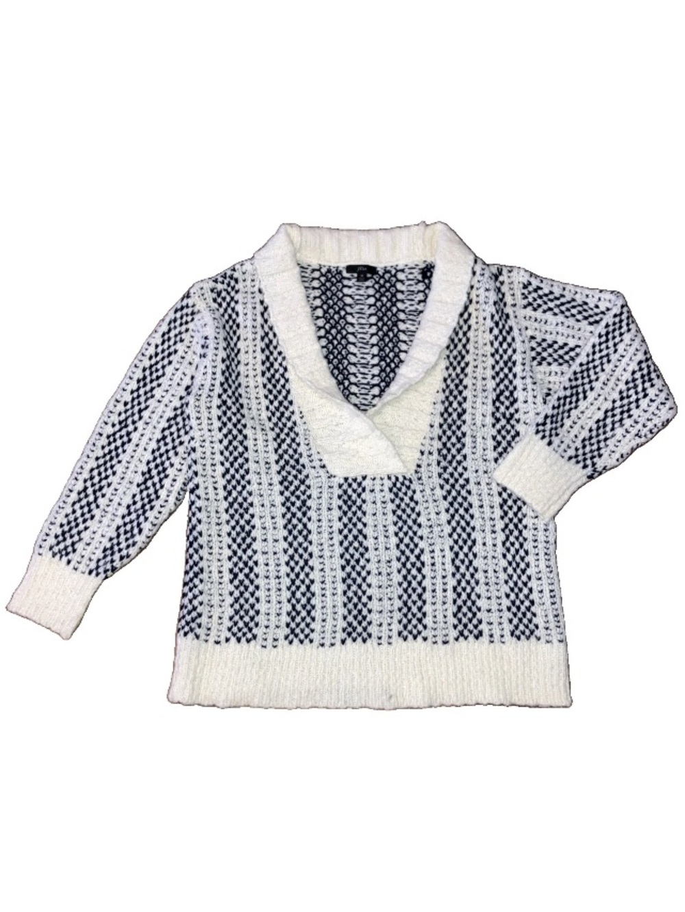 J. Crew M Shawl Collar Sweater Wool Alpaca Unisex Grandpa Cabin Academia Winter.